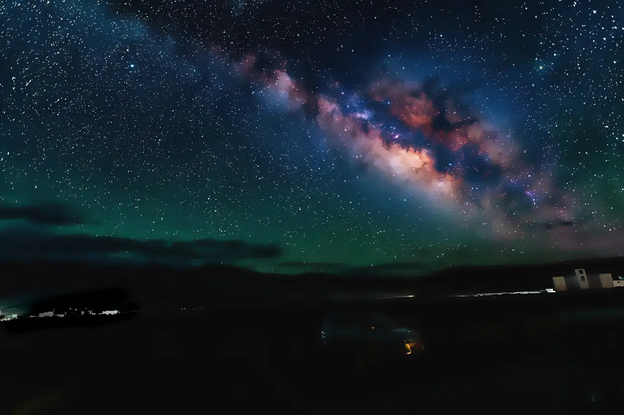 The Milky Way over the Ladakh plateau